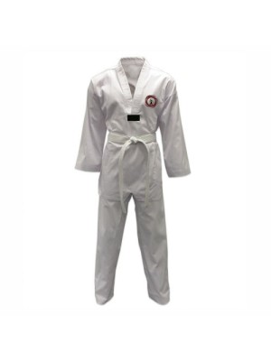 designed white martial arts suit